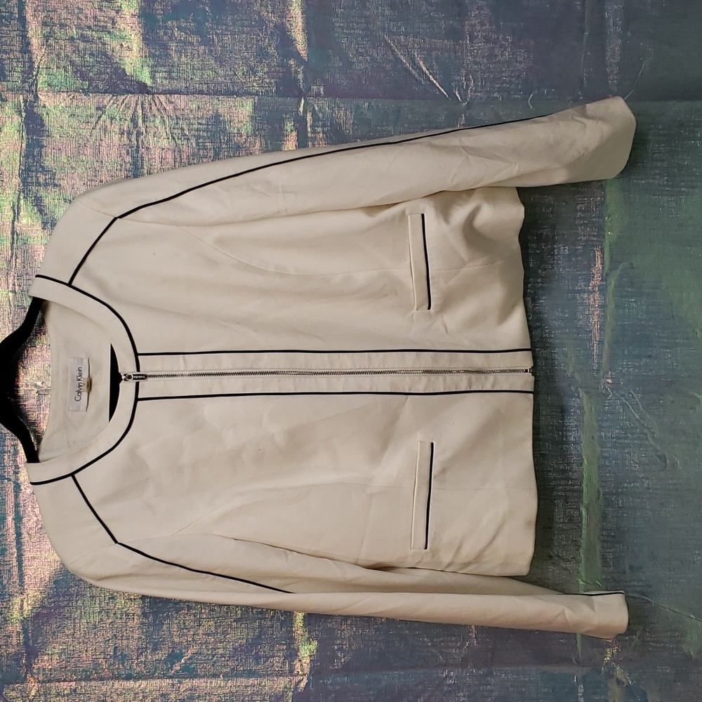 Calvin Klein white jacket